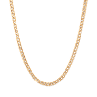 50cm Curb Chain in 9kt Bonded Gold Silver Filled Necklaces Bevilles 
