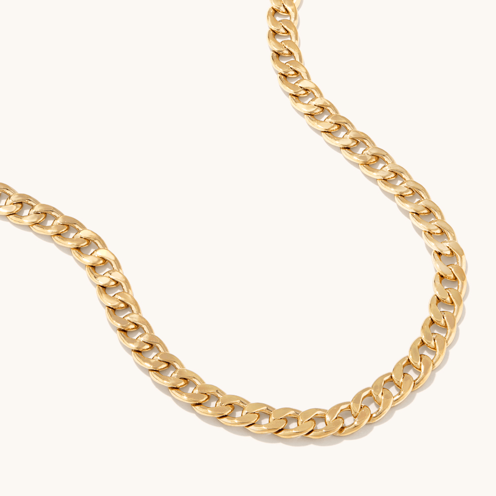 50cm Curb Chain in 9kt Bonded Gold Silver Filled Necklaces Bevilles 