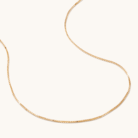 50cm Box Chain in 9kt Yellow Gold Necklaces Bevilles 