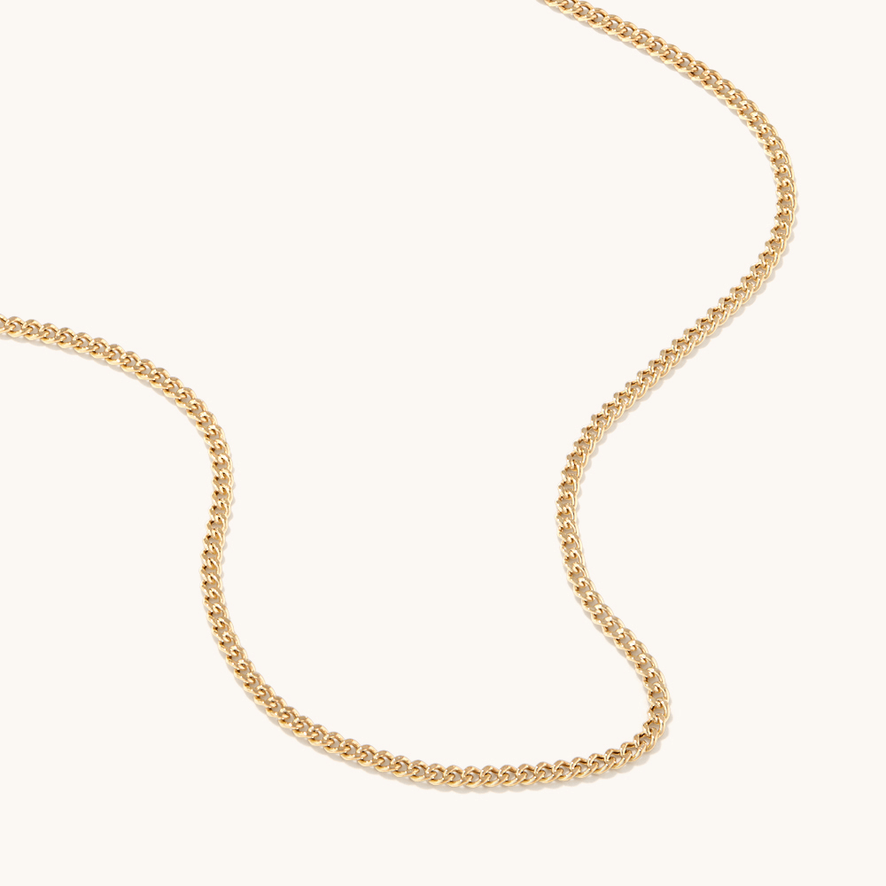 50cm Tight Curb Chain in 9kt Yellow Gold Necklaces Bevilles 