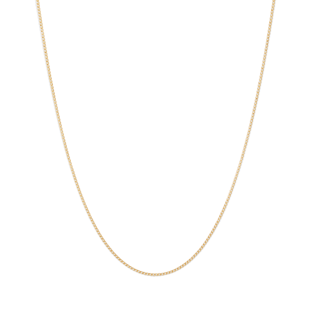 50cm Open Curb Chain in 9kt Yellow Gold Necklaces Bevilles 