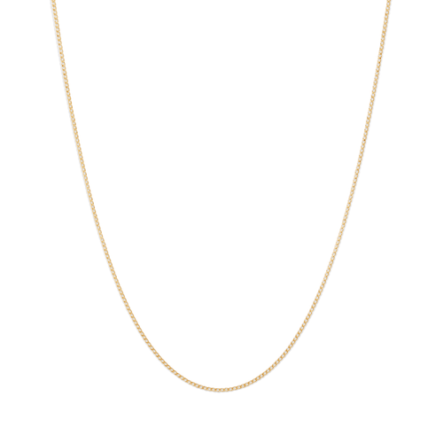 50cm Open Curb Chain in 9kt Yellow Gold Necklaces Bevilles 
