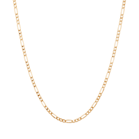 50cm Figaro Chain in 9kt Yellow Gold Necklaces Bevilles 