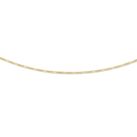 9ct Yellow Gold 50cm Figaro Necklace Bevilles Jewellers 