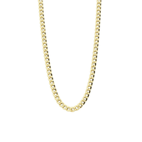 9kt Yellow Gold 50cm Open Curb Chain Necklace Necklaces Bevilles 