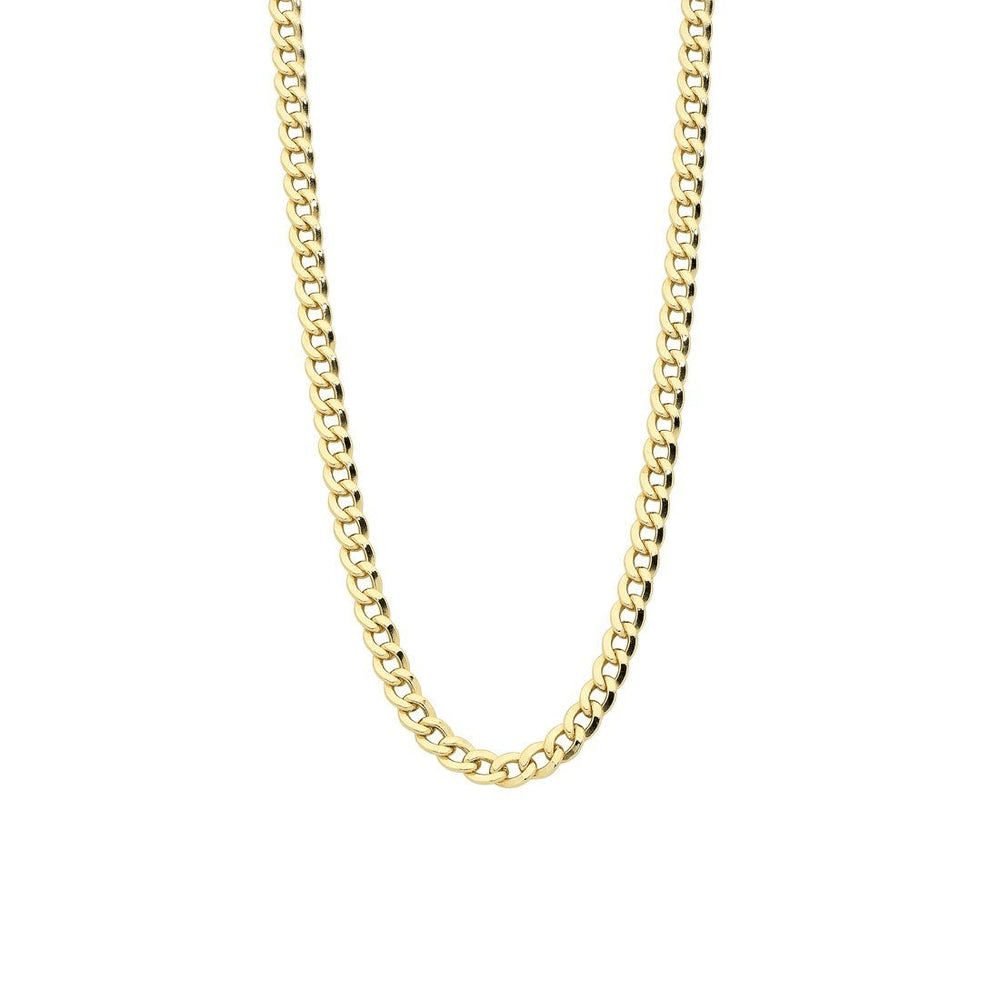 9kt Yellow Gold 50cm Open Curb Chain Necklace Necklaces Bevilles 