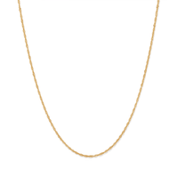 50cm Singapore Chain in 9kt Yellow Gold Necklaces Bevilles 