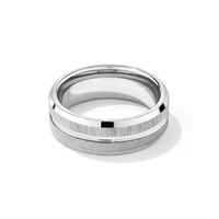 Stanton Made for Men 7mm Tungsten Groove Ring Rings Bevilles 