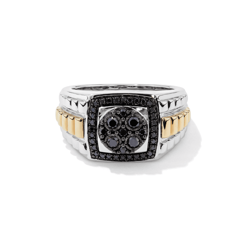 Rolex Look Men's Ring with 0.50tw of Diamonds in Sterling Silver Rings Bevilles 
