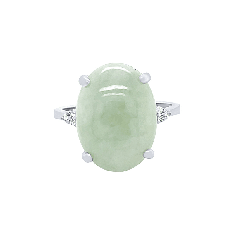 Sterling Silver Diamond Set Jade Jewellery Set Jewellery Sets Bevilles Jewellers 