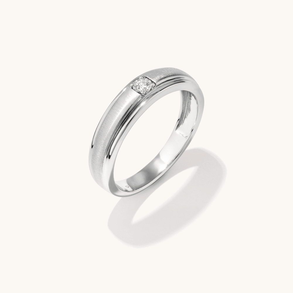 Mirage Diamond Set Miracle Men's Ring in Sterling Silver Rings Bevilles 