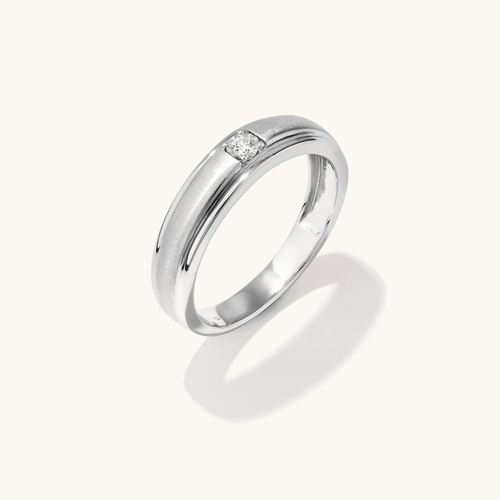 Mirage Diamond Set Miracle Men's Ring in Sterling Silver Rings Bevilles 