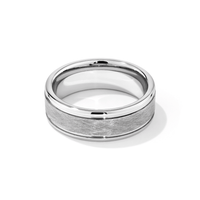 Stanton Made for Men 8mm Brushed Tungsten Ring Rings Bevilles 