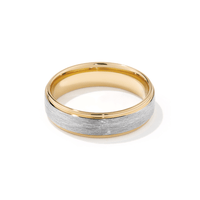 Stanton Made for Men 6mm Tungsten and Yellow Gold Ring Rings Bevilles 