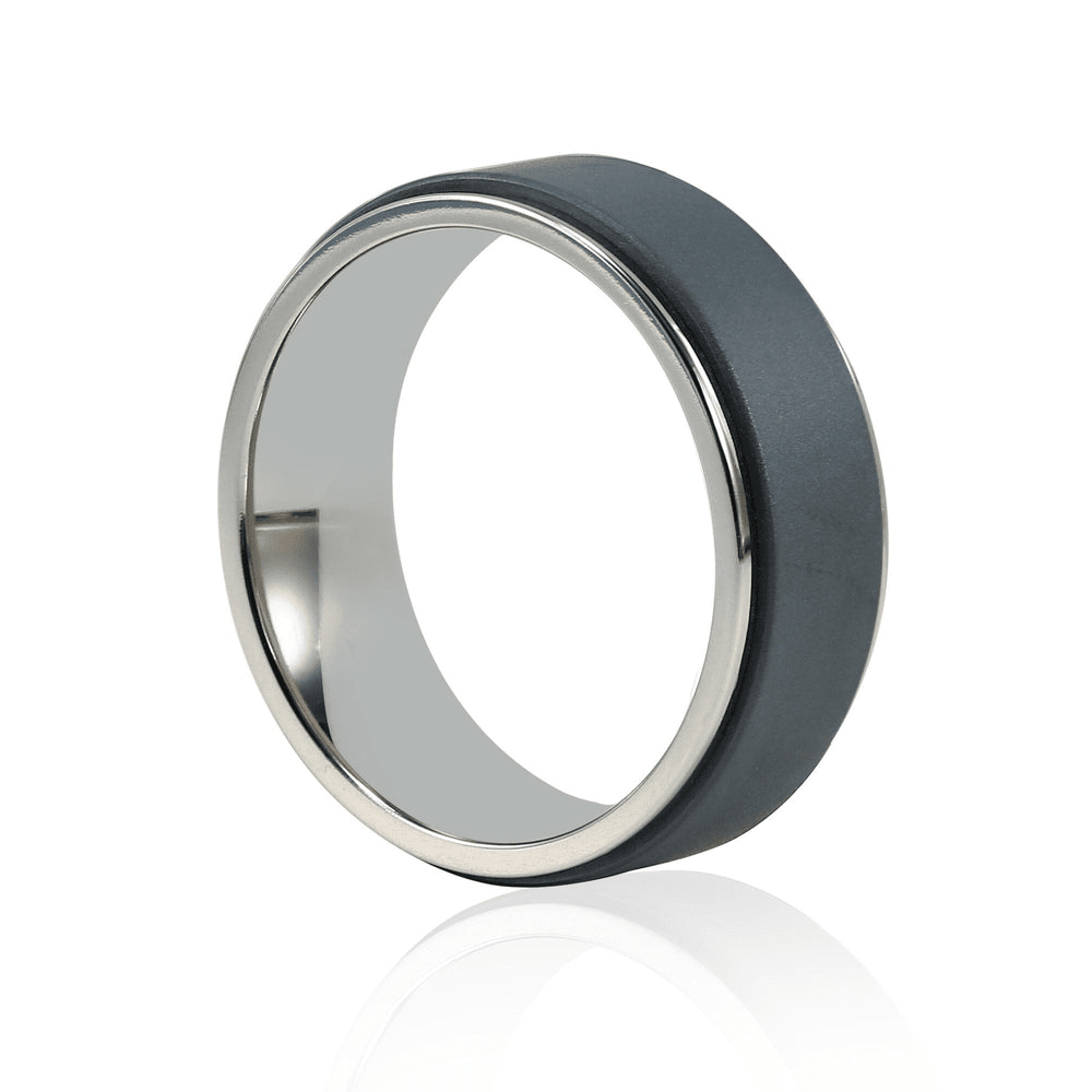 Stanton Made For Men Rotating Black Zirconium Ring Rings Bevilles 