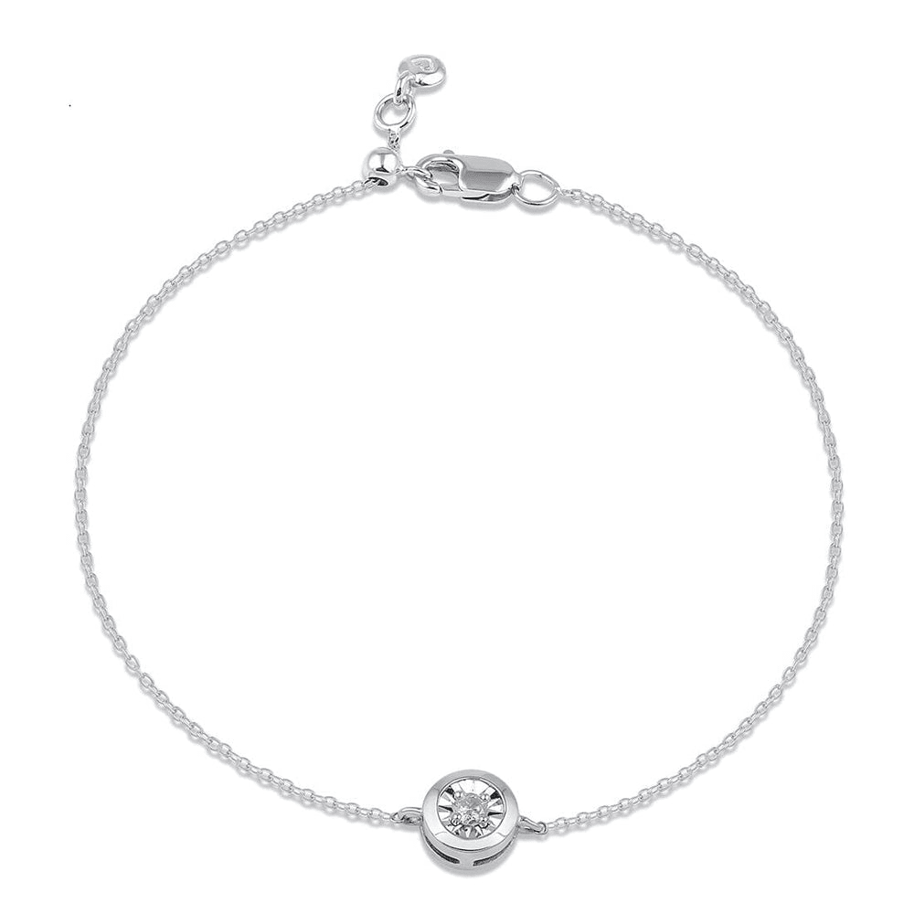 Solitaire Bracelet in Sterling Silver Bracelets Bevilles 