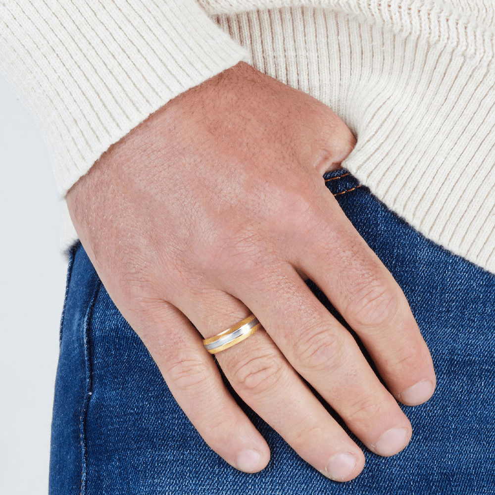 Stainless Steel 6mm Men's Ring Rings Bevilles 