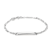 15cm Children's 3+1 Figaro ID Bracelet in Sterling Silver Bracelets Bevilles 