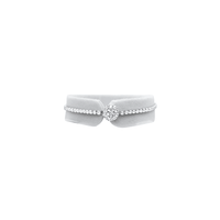 21cm Cluster Halo Tennis Bracelet with Cubic Zirconia in Sterling Silver Bracelets Bevilles 