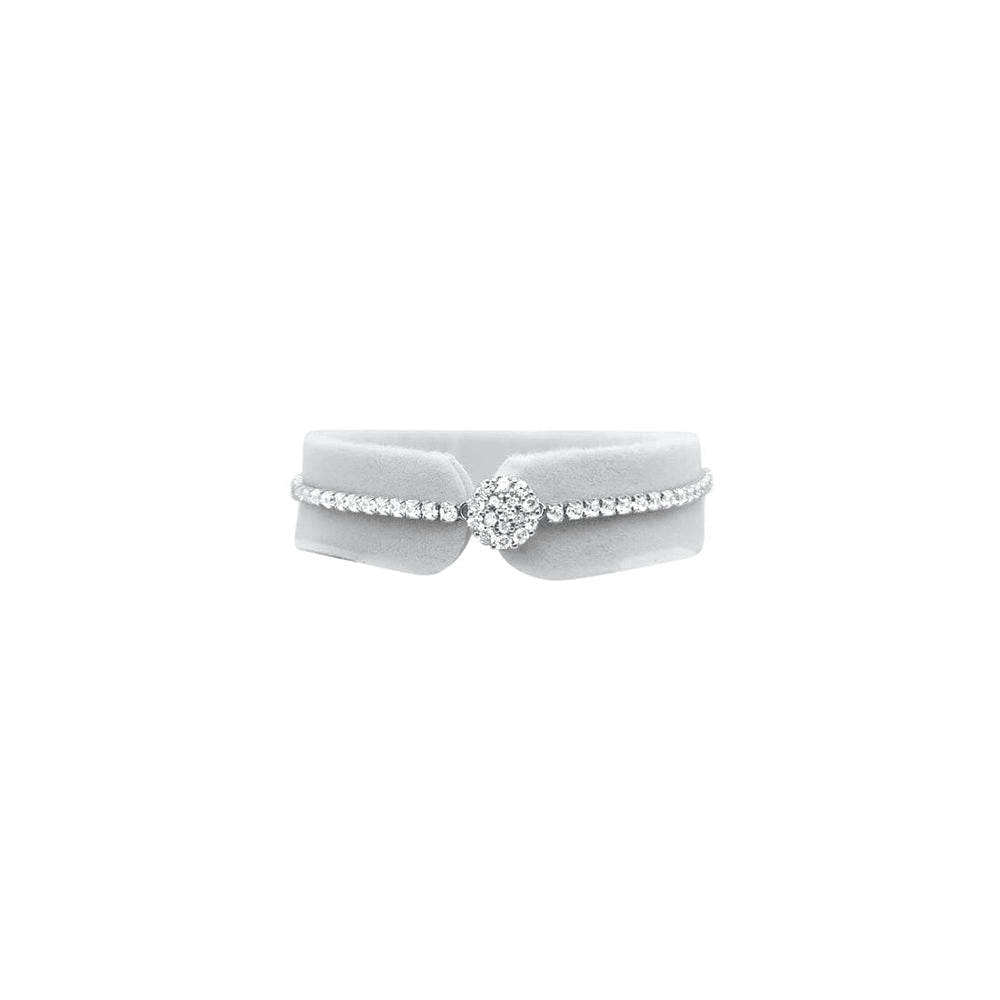 21cm Cluster Halo Tennis Bracelet with Cubic Zirconia in Sterling Silver Bracelets Bevilles 