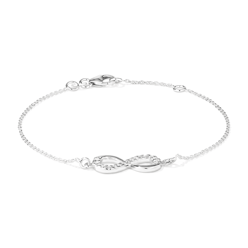 19cm Infinity Belcher Bracelet in Sterling Silver Bracelets Bevilles 