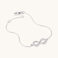 19cm Infinity Belcher Bracelet in Sterling Silver Bracelets Bevilles 