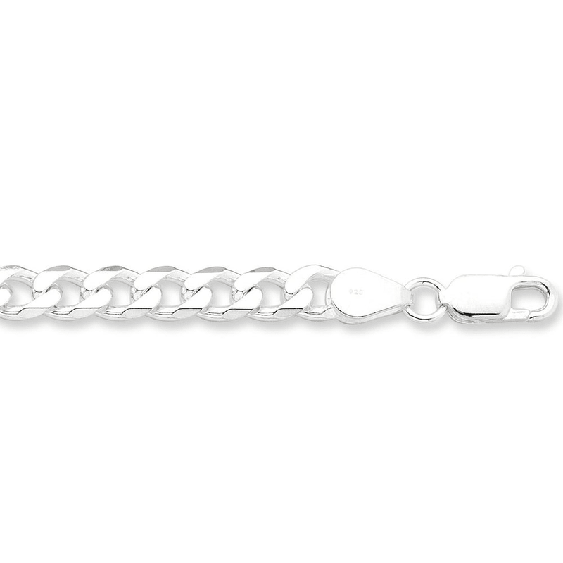 Sterling Silver 55cm Curb Chain Necklace Necklaces Bevilles 