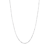 55cm 1.5mm Width Box Chain Necklace in Sterling Silver Necklaces Bevilles 