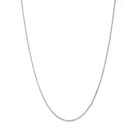 50cm 2mm Width Rope Chain Necklace in Sterling Silver Necklaces Bevilles 