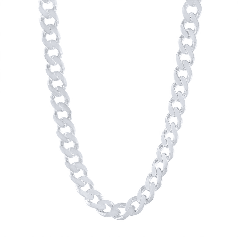 Sterling Silver Large Curb Chain Necklace 60cm Necklaces Bevilles 