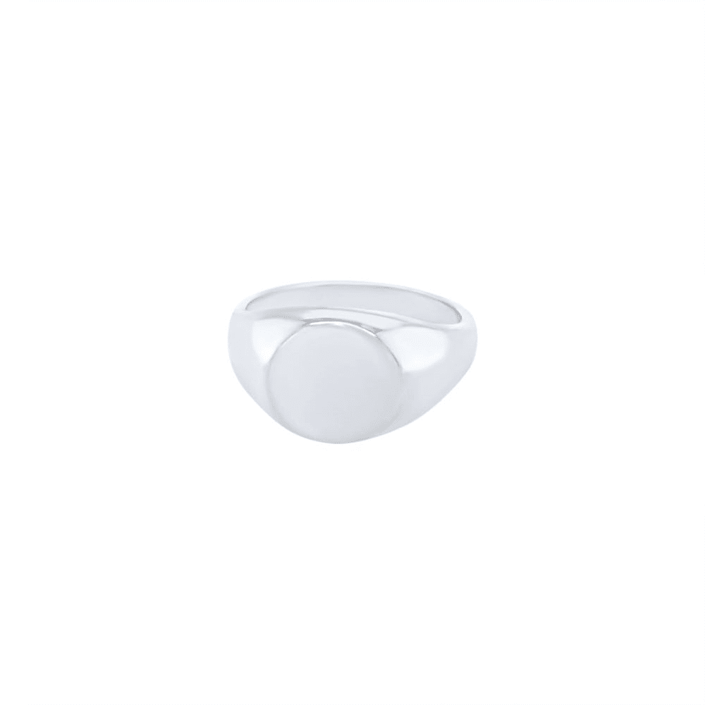 Men's Sterling Silver Signet Ring Rings Bevilles 