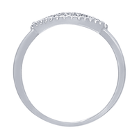 Evil Eye Ring with Cubic Zirconia in Sterling Silver Rings Bevilles 