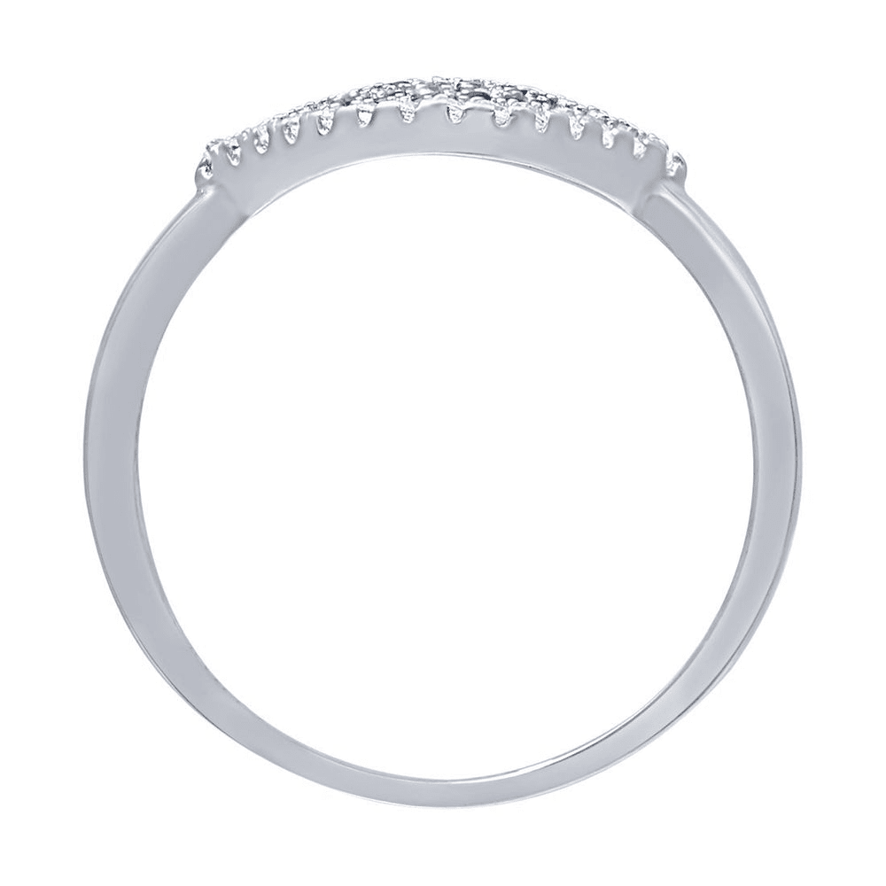 Evil Eye Ring with Cubic Zirconia in Sterling Silver Rings Bevilles 