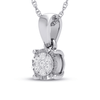 9ct White Gold Diamond Set Miracle Necklace Bevilles Jewellers 