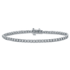 Tennis Bracelet with 1.25ct of Diamonds in 9ct White Gold Bracelets Bevilles Jewellers 