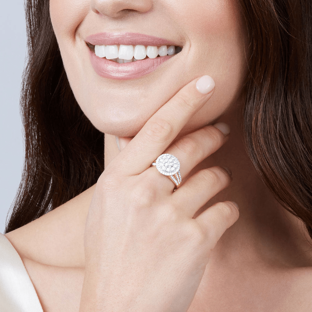 Miracle Composite Ring with 1.00tw of Diamonds in 9kt Yellow Gold Rings Bevilles 