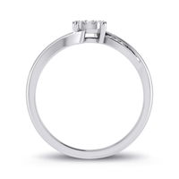 Brilliant Illusion Diamond Set Ring in 9kt White Gold Rings Bevilles 