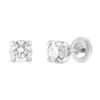 Meera Stud Earrings with 1.00ct of Laboratory Grown Diamonds in 18ct White Gold Bevilles Jewellers 