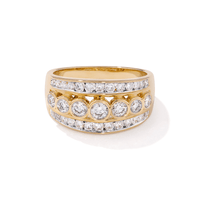 Meera Bezel Set Ring with 1.00tw of Laboratory-Grown Diamonds in 9kt Yellow Gold Rings Bevilles 