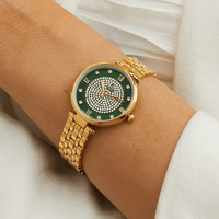 Roberto Carati Charli Crystal Set Gold Tone Watch Watches Roberto Carati 
