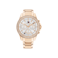 Tommy Hilfiger Haven Ionic Plated Carnation Gold Steel Light Grey Dial Women's Watch 1782624 Watches Tommy Hilfiger 