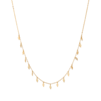 Leaf Charm Necklace in 9kt Yellow Gold Pendants Bevilles 