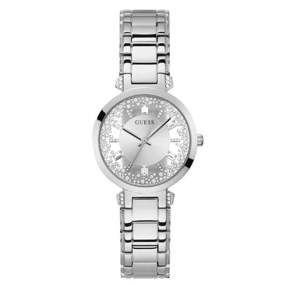 Guess Glitz Silver Women's Watch GW0470L1 Watches Guess 