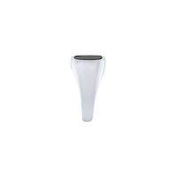 Men's Signet Ring with Black Centre in Sterling Silver Rings Bevilles 