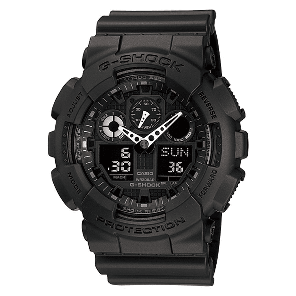 Casio G-Shock Men's Analogue-Digital Black Watch GA100-1A1 Watches Casio 