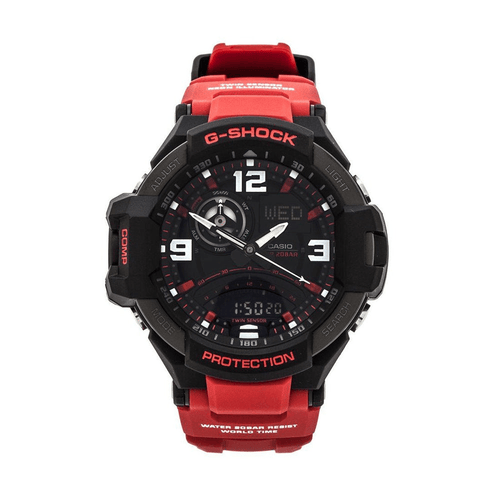 Casio G-Shock Men's GravityMaster 200M Red Resin Watch GA1000-4B Watches Casio 