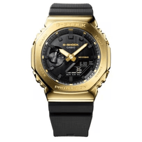Casio G Shock Men's Black and Gold Watch GM-2100G-1A9 Watches Casio 