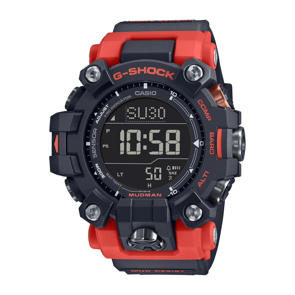 Casio G-Shock Mudman Black and Orange Digital Watch GW-9500-1A4 Watches Casio 