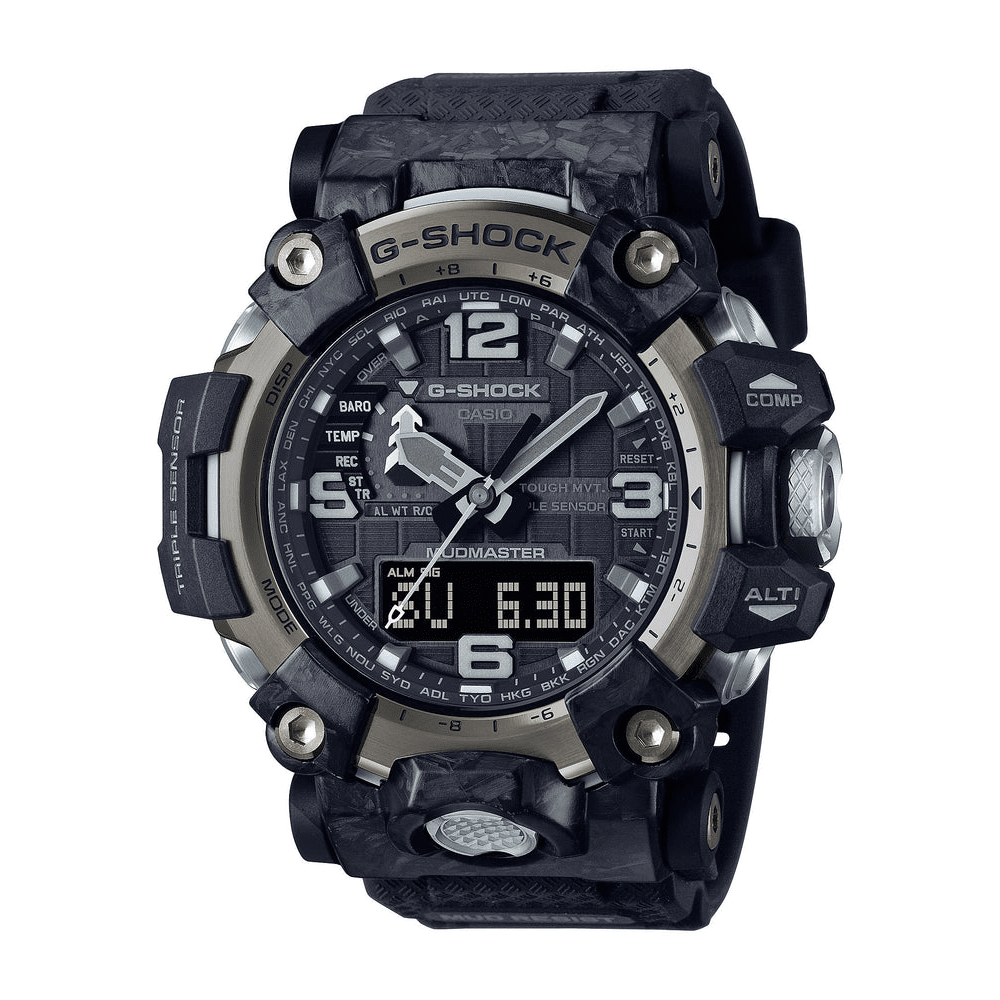 Casio G-Shock Mudmaster Black and Silver Watch GWG-2000-1A1 Watches Casio 