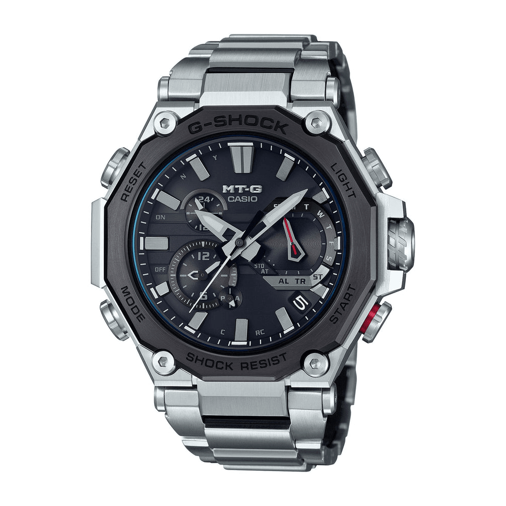 Casio G-Shock MT-G Bluetooth Solar Wave Septor Silver Watch MTG-B2000D-1ADR Watches Casio 